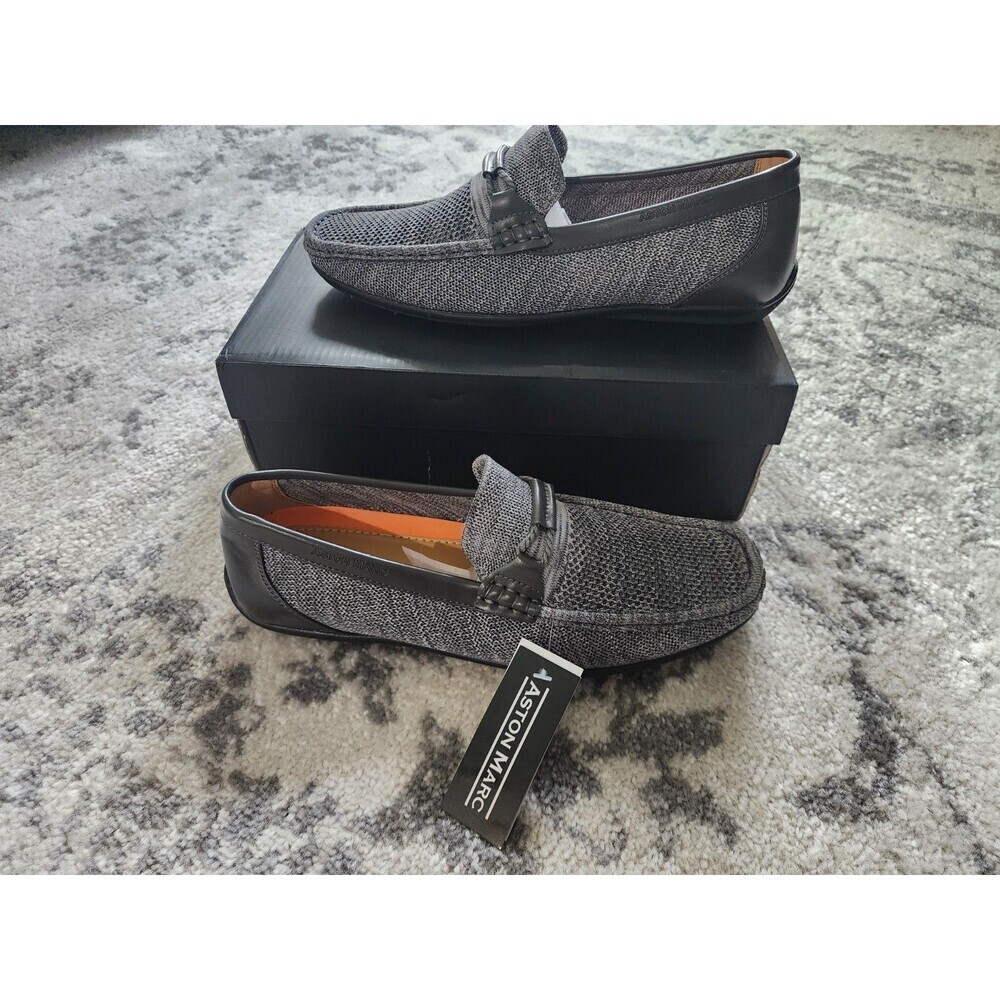 NEW Aston Marc Walk 02 Men's Shoe Size 13 M Grey Breathable Mesh Slip On Loafers - Picture 1 of 10